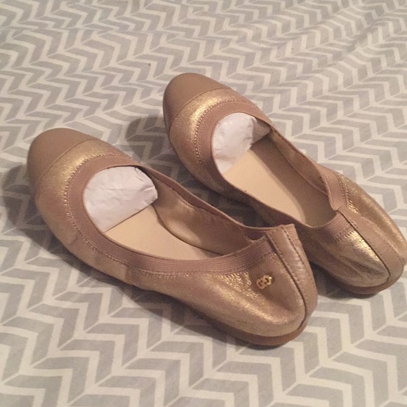 cole haan elbridge leather ballet flats